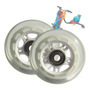 Kit 2 Rodas Traseiras Para Drift Reposição Mais Resistente Transparente
