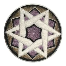 Painel Mandala Decorativa Em Pedras - 50cm