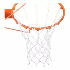 Aro De Basquete + Rede Chuá Presilhas Cesta Basketball 45cm