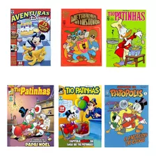 Kit 16 Gibis Variados Pato Donald, Tio Patinhas, Margarida, Mickey Walt Disney