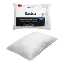 Almohada Firme Mainstays One Pack 130 Hilos Blanca