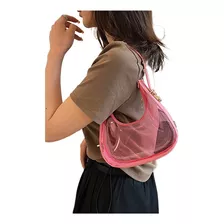 Bolsa Feminina Transparente Um Ombro Com Geleia Nas Axilas