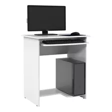 Mesa De Computador Prática Ej Móveis Branco