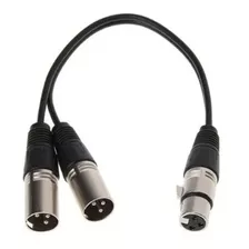 Cable Adaptador Canon Hembra A 2 Canon Macho 30 Cm Xlr Audio