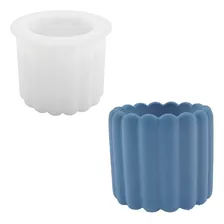 Molde De Silicone Formato Pote Para Vela Modelo 4