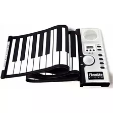 Piano Portátil Flexible Electronico Teclado Suave 61 Teclas