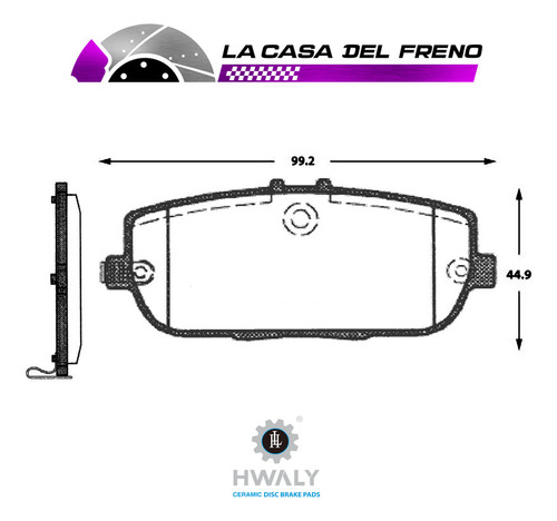 Pastilla De Freno Trasera Mazda Miata (usa) 2.0 2015-2020 Foto 3