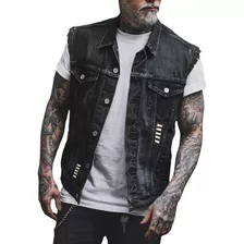 Vest Biker Punk Undershirt Men's Jacket