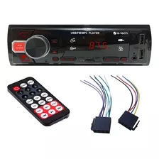 Rádio Fm Mp3 Automotivo Bluetooth Com Controle Remoto 4 25w