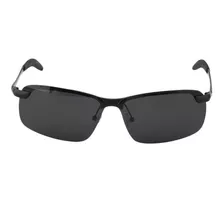 Óculos Proteção Solar Uv Esportivo Moderno Masculino Preto