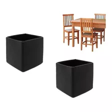 Ponteira Pé De Cadeira Mesa Banqueta Quadrada 2x2cm - 4 Pç