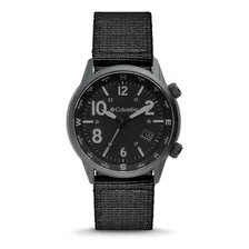 Reloj Columbia Caballero Correa Nylon Color Negro Csc01-004