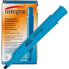 Integra Desk Chisel Tip, Azul Fluorescente (ita