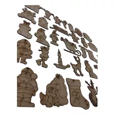 Set 31 Figuras Colgantes En Madera Mdf Para Árbol De Navidad