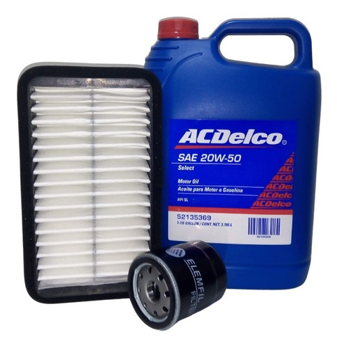 Foto de Kit Cambio Aceite 20w50 Acdelco Wagon R, Alto + 2 Filtros