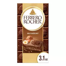Ferrero Rocher Barra De Chocolate De Leche Con Avellana 90g