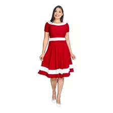 Vestido Feminino Modinha Princesa Gode Acinturado Promocão 