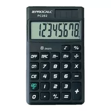 Calculadora De Bolso 8 Digitos Pc282 - Procalc Cor Preto