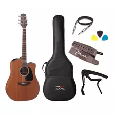 Kit Violão Takamine Aço Gd11ce Ativo Mahogany + Acessórios