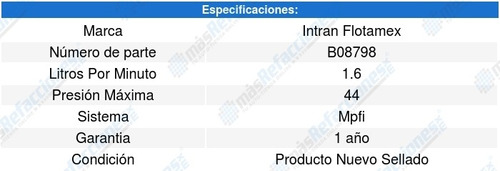 Repuesto Bomba Gasolina Matrix Xrs 2.4l L4 09/13 Intran Foto 3