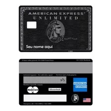 Adesivo Para Cartão De Crédito Personalizado Com Nome Amex 