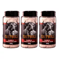 Kit 3 Sal De Parrilla Churrasco Pimenta Reino 500g Salt Bull