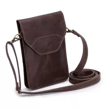 Bolsa Carteira Couro Legitimo Documento/celular Crossbody