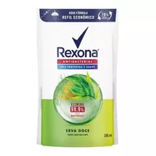 Refil Sabonete Rexona Antibacteriano Erva Doce 200ml