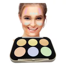 Paleta De 6 Correctores Para Maquillaje De Rostro Camuflaje