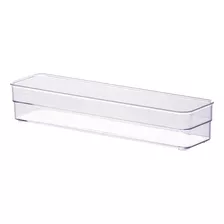 Organizador Mesa Gaveta Multiuso Modular Diamond Cor Transparente 30x7,5x5,2cm