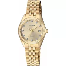 Reloj Citizen Eu605253p Original Mujer E-watch Color De La Correa Dorado