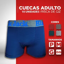 Cueca Boxer Microfibra Risca De Giz