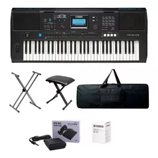 Teclado Yamaha Organeta Psr-e473 Adap+base+pedal+silla+forro