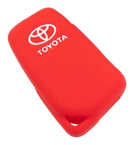 Funda Silicon Llave De Toyota 2 Botones Corolla Auris Rojo Foto 2
