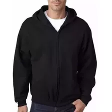 Moletom Masculino Básico Com Zíper E Capuz Blusa De Frio 