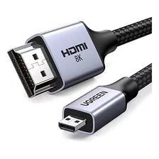 Ugreen 8k Micro Hdmi Para Cabo Hdmi 6.6ft, 2.1 Alumínio Tra