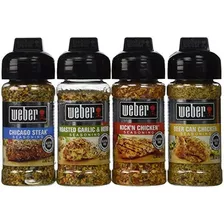 Condimento Weber Variedad 4 Sabor Paquete De 2,5 A 2,75 Onza