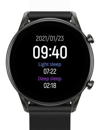 Smartwatch Haylou Ls10 Rt2 Reloj Inteligente Oximetro Negro Malla Negra Tamaño De Pantalla: 1,32