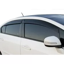 Calha Chuva Defletor Honda New Civic 2012 À 2016 Fumê Tgpoli