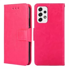 Funda Case Para Samsung A53 Flip Cover Fucsia Antishock