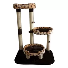 Arranhador Para Gatos Com 3 Camas E Almofadas 