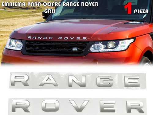 Emblema Letras Para Cofre R4nge Rover Gris Varios Modelos Foto 2