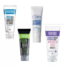 Skin Care Mascará Facial Argila + Sabonete Gel Limpeza 