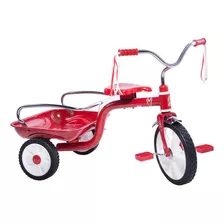 Triciclo Apache R12 Para Niño Cajuela Y Barandal M302 Rojo