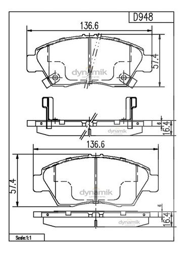 Balatas Delantera Para Honda Civic 1.8 2012 Dx Foto 3