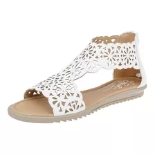  Sandalia De Yondeer Para Mujer En Blanco 63103 T4