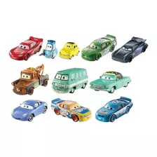Cars 10 Vehículos Metal Disney Pixar Mattel