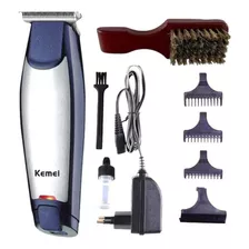 Kit Máquina De Acabamento Kemei Km Profissional 5021+brinde