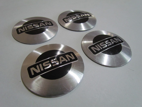 4pz Centros De Rin Emblema Nissan 56mm Foto 3