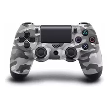 Controle Sem Fio Joystick Manete Compatível Com Console E Pc Cor Camuflado Cinza Ps4